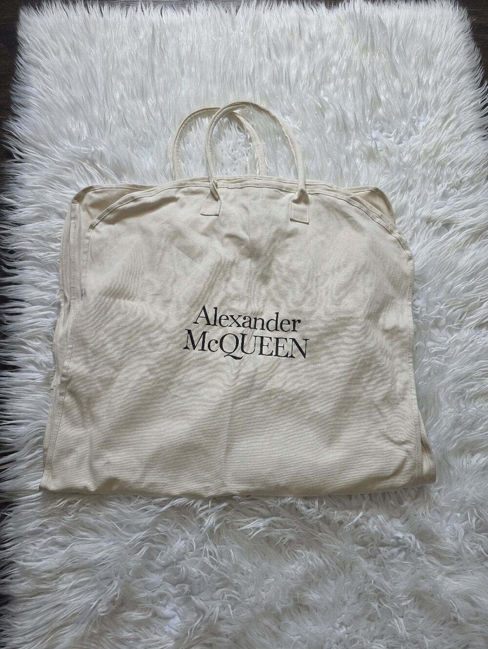 Alexander McQueen large garment dust bag. Garment Travel Cover